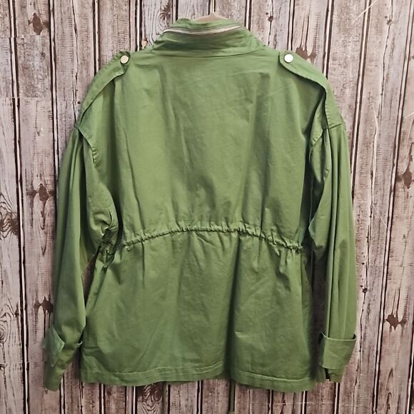 NWT Esther Army Green Anorak Jacket Medium - Picture 7 of 13